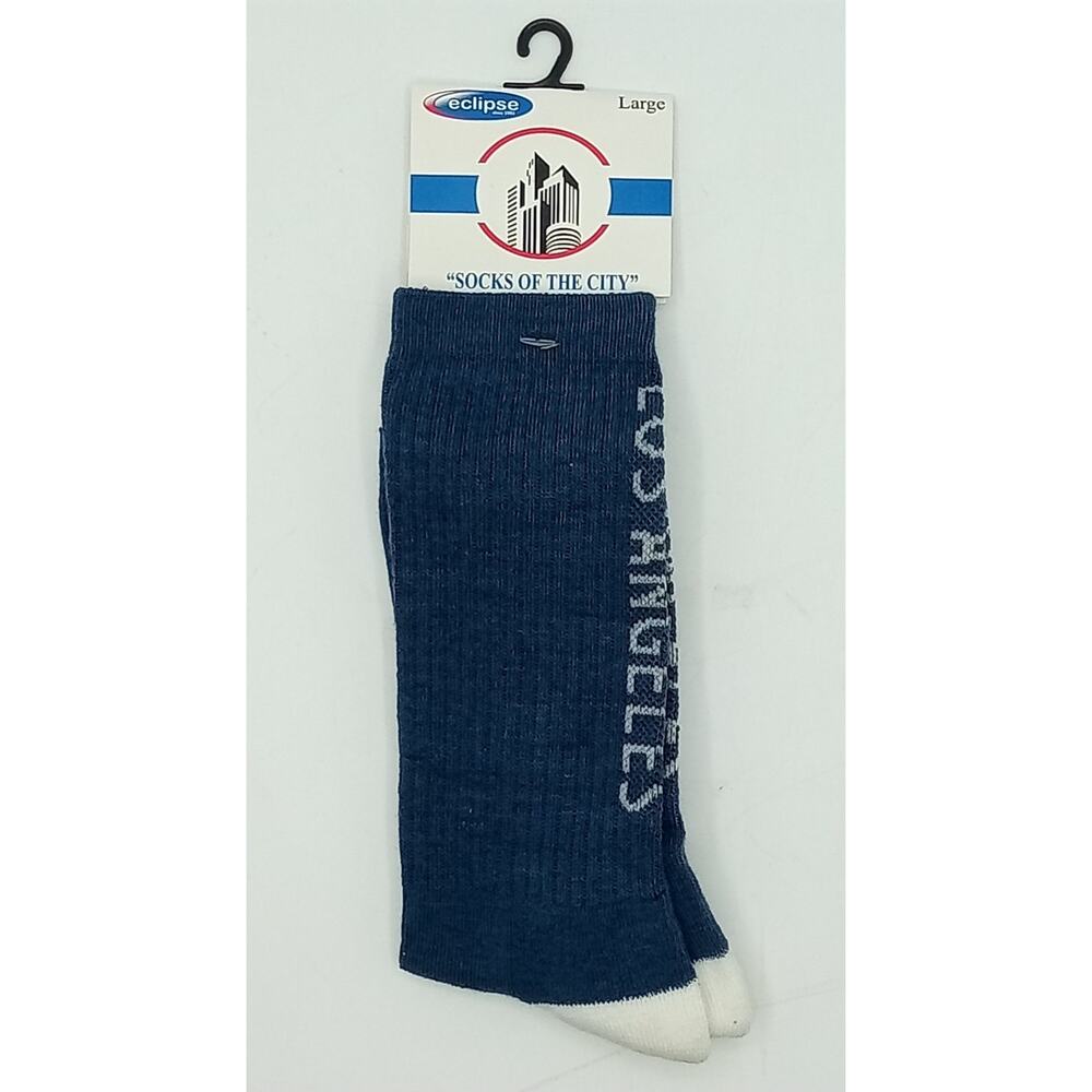 Los Angeles Dodger's Team Colors Crew Socks Men's Large (8-13)